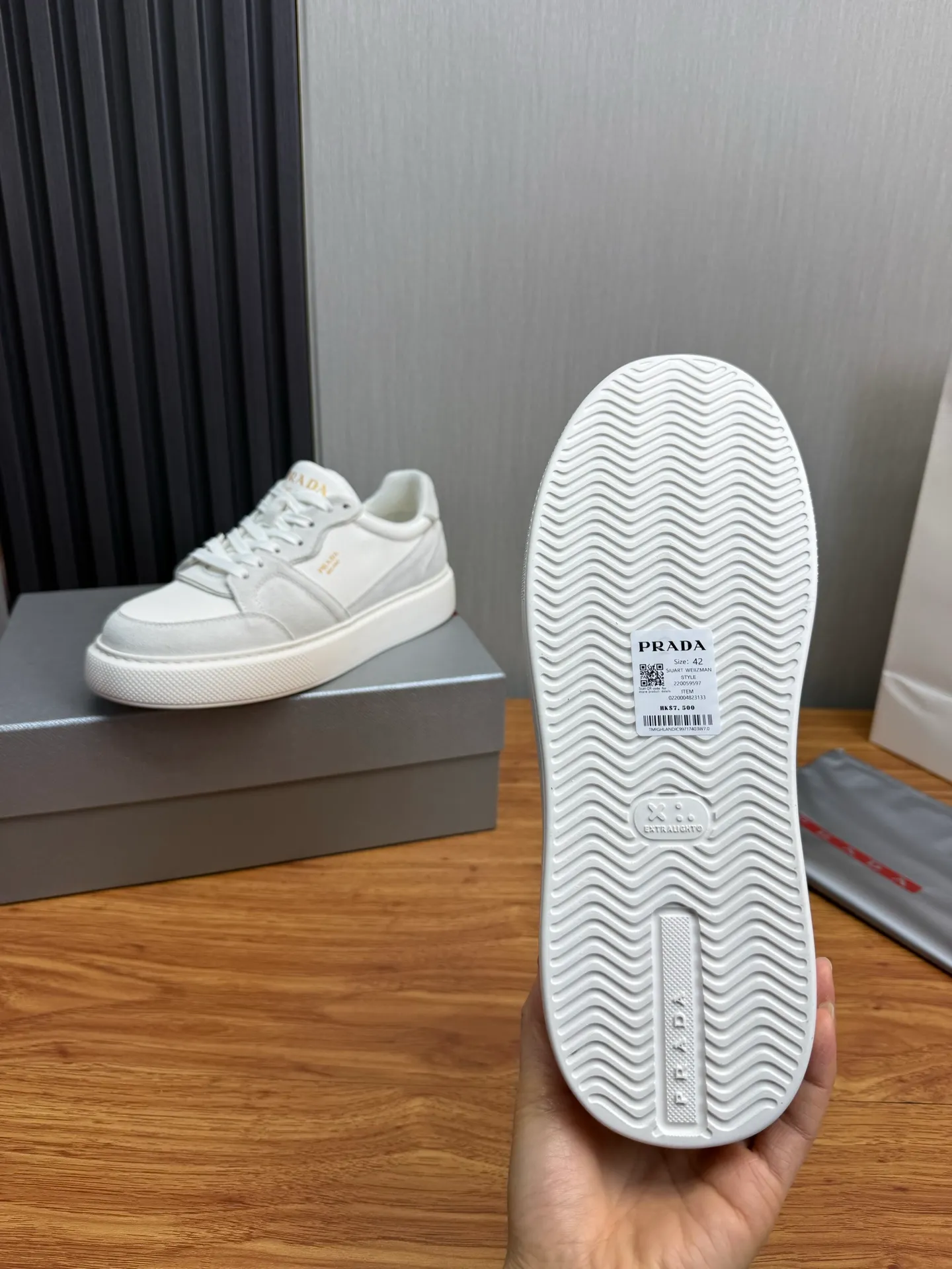 Factory price 560💰 [PRADA] Men’s shoes are popular in the counter, official website is synchronized, 1 high-quality shipment ✔️Original cowhide + cowhide lining, 1🆚1 replica, original sole, 38-45 (45 customized, non-refundable)